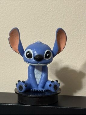 💙5/$22-Disney Lilo & Stitch Sitting Stitch Figure Mini Cake Topper Figurine